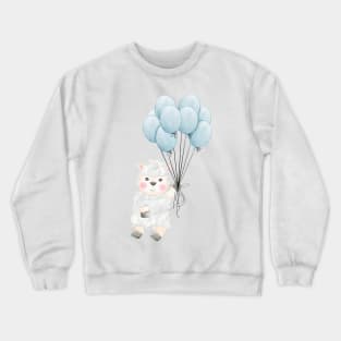 Sheep Balloon Flying Crewneck Sweatshirt